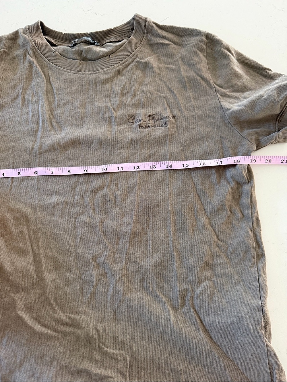 Zara Women’s cotton t-shirt Olive Green size M - Picture 6 of 6